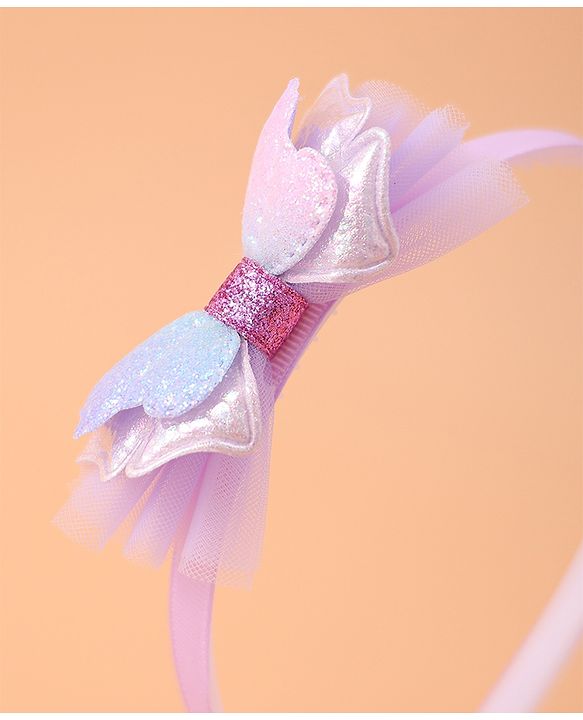 Babyhug Hair Accessories Combo Sets with Butterfly Applique Free Size Pack of 3 - Purple