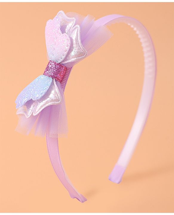 Babyhug Hair Accessories Combo Sets with Butterfly Applique Free Size Pack of 3 - Purple