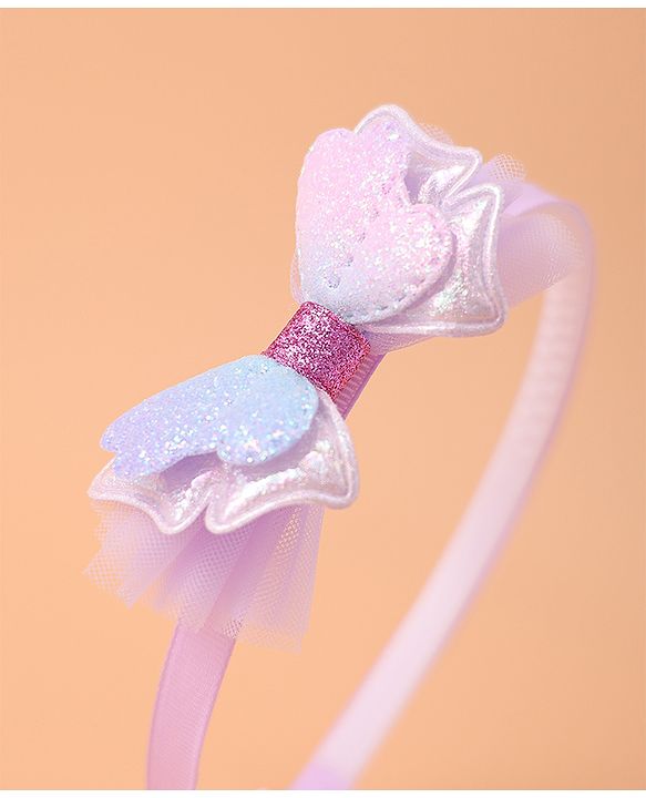 Babyhug Hair Accessories Combo Sets with Butterfly Applique Free Size Pack of 3 - Purple