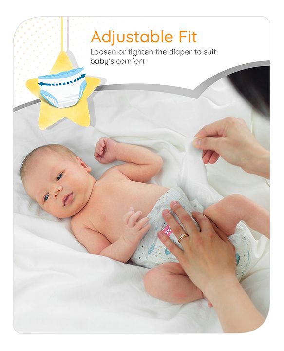 Babyhug Pro Bubble Care Premium Tape Style Diaper New Born (NB) Size - 86 Pieces - Pack of 2