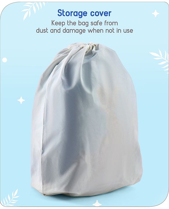 Babyhug Kid's Small 1 Day Trip Trolley Bag Loin Print Blue -20 Inches