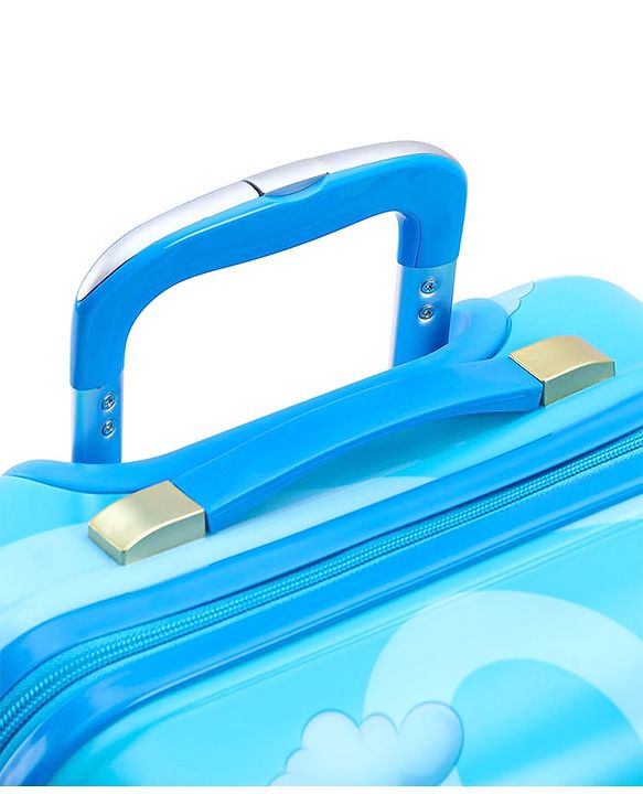 Babyhug Kid's Small 1 Day Trip Trolley Bag Loin Print Blue -20 Inches