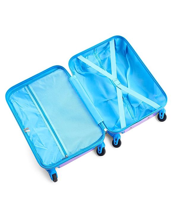 Babyhug Kid's Small 1 Day Trip Trolley Bag Loin Print Blue -20 Inches