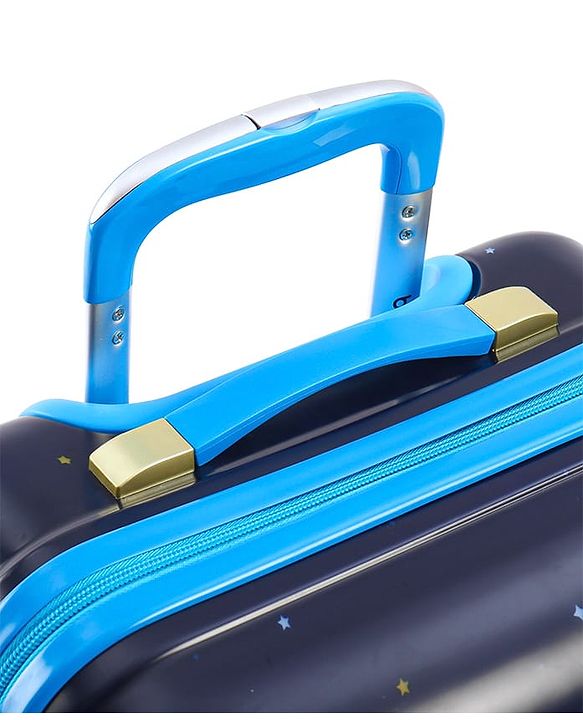 Babyhug Kid's Small 1 Day Trip Trolley Bag Loin Print Blue -20 Inches
