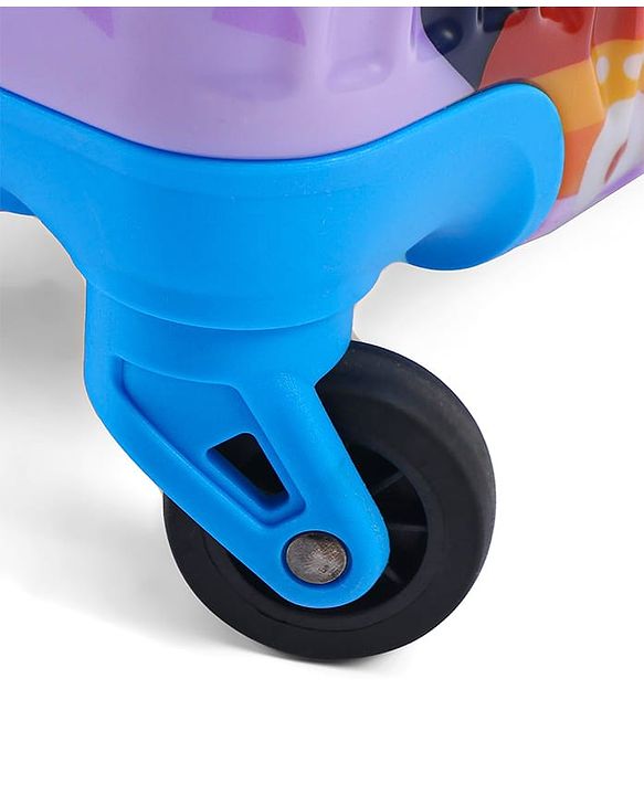 Babyhug Kid's Small 1 Day Trip Trolley Bag Loin Print Blue -20 Inches