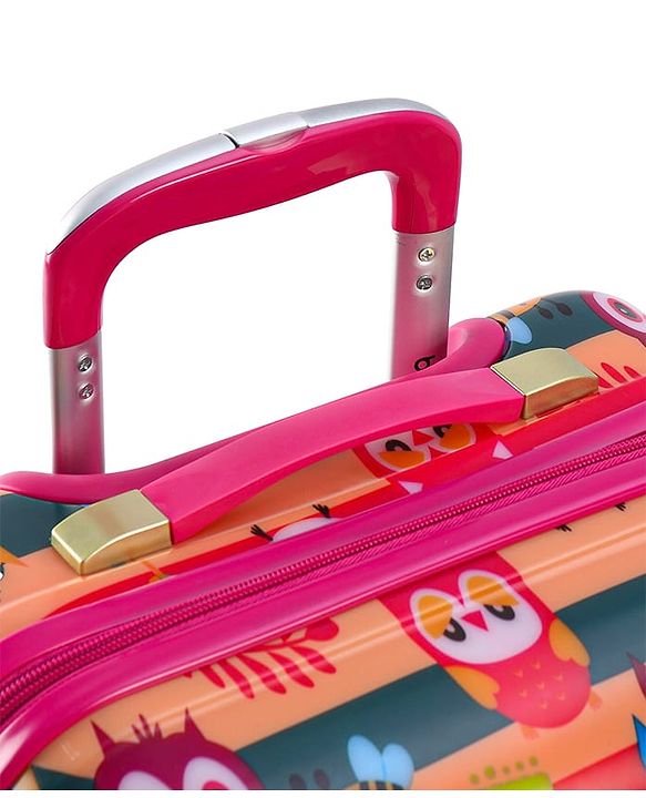Babyhug Kid's Small 1 Day Trip Trolley Bag Loin Print Blue -20 Inches