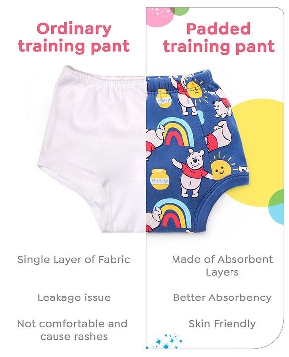 Babyhug Disney Mickey Mouse Print Training Pant Pack of 3 (suitalble for age group 2-3 years)- Red