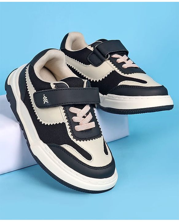 Pine Kids Velcro Closure Casual Shoes - Black