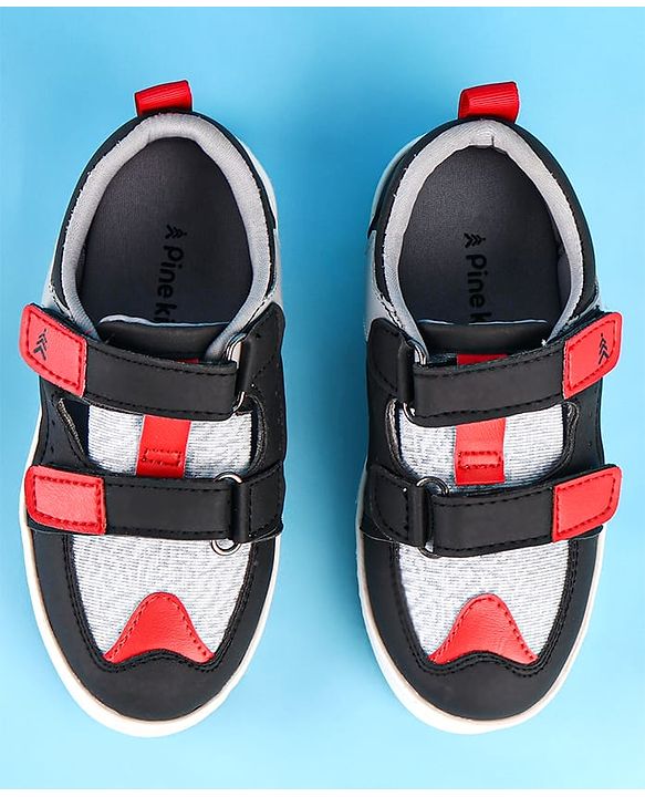 Pine Kids Velcro Closure Casual Shoes - Red