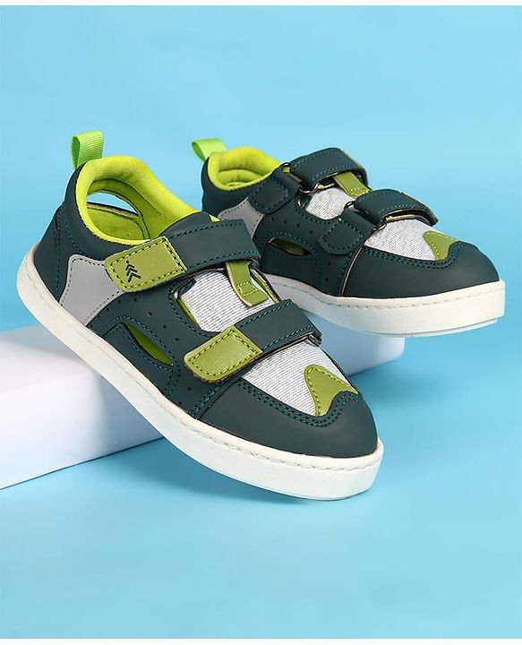 Pine Kids Velcro Closure Casual Shoes - Green