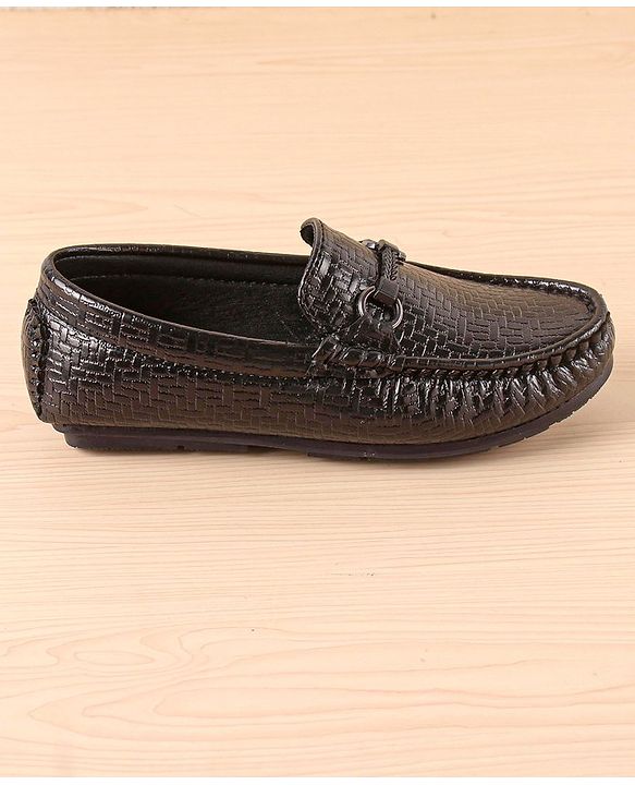 Pine Kids Slip On  Loafer Shoes -  Black