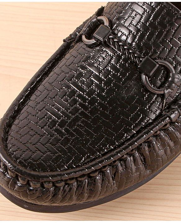 Pine Kids Slip On  Loafer Shoes -  Black