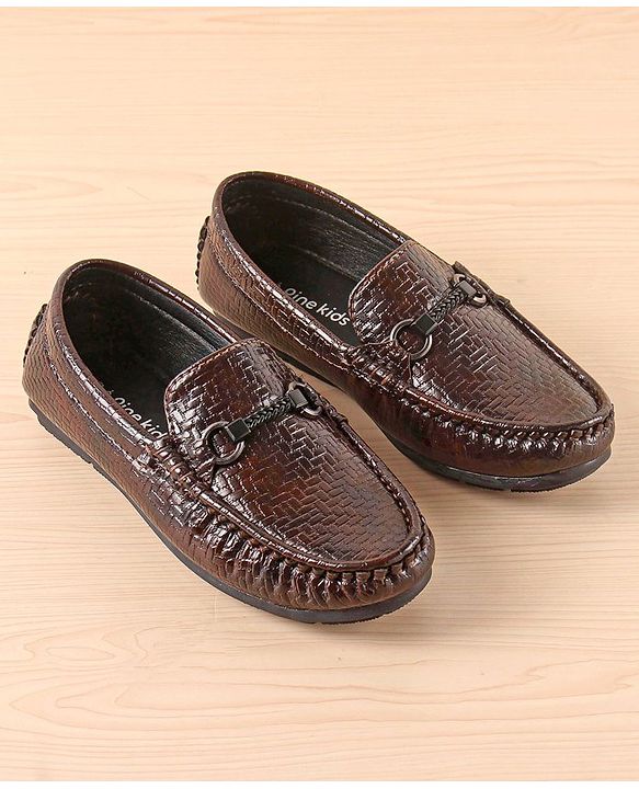 Pine Kids Slip On  Loafer Shoes -  Brown