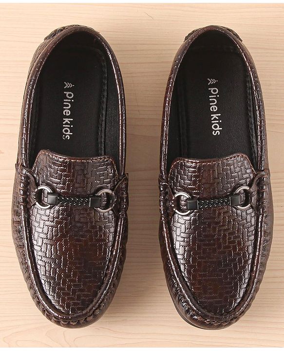Pine Kids Slip On  Loafer Shoes -  Brown