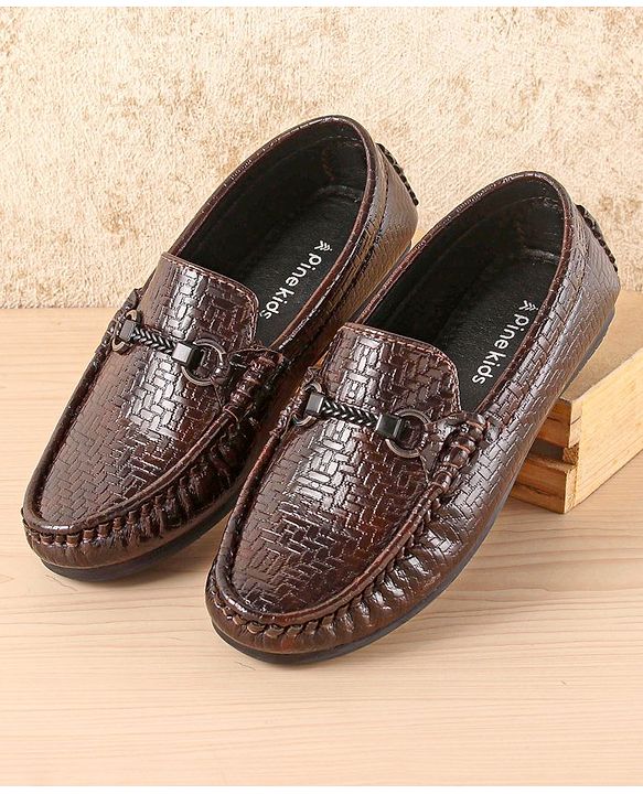 Pine Kids Slip On  Loafer Shoes -  Brown