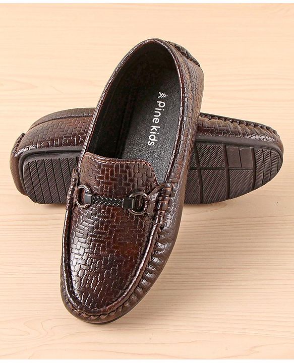 Pine Kids Slip On  Loafer Shoes -  Brown