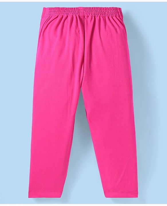 Babyhug Woven Full Sleeves Solid Colour Blazer with Top & Bottom Wear Set - Dark Pink