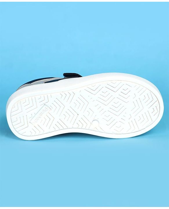 Pine Kids Velcro Closer Casual Shoes - Grey & Navy Blue