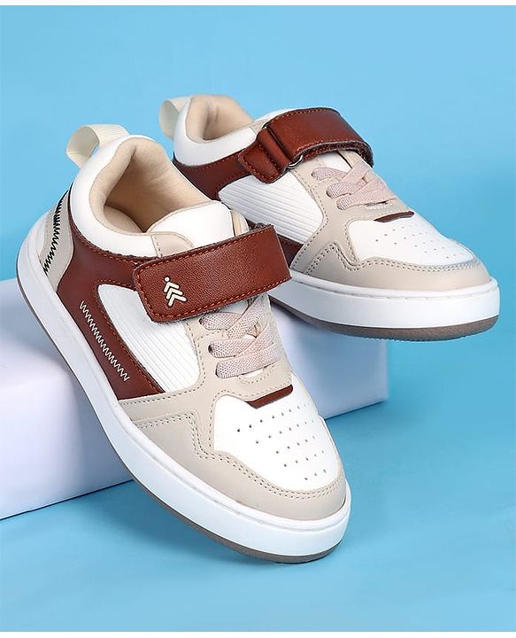 Pine Kids Velcro Closure Casual Shoes - Beige