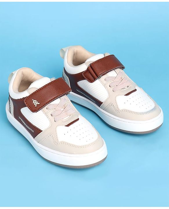 Pine Kids Velcro Closure Casual Shoes - Beige