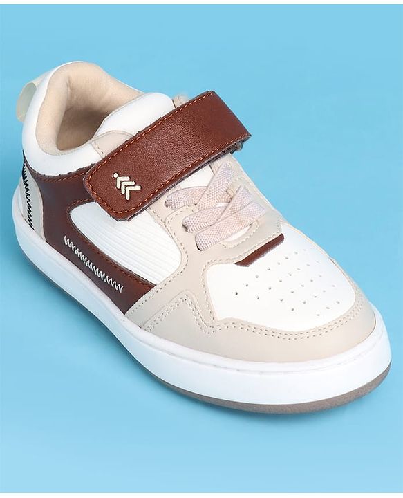 Pine Kids Velcro Closure Casual Shoes - Beige
