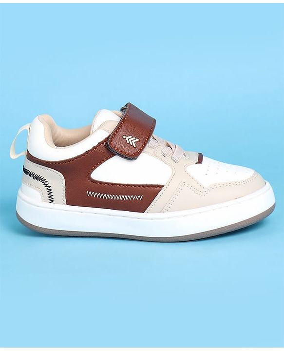 Pine Kids Velcro Closure Casual Shoes - Beige