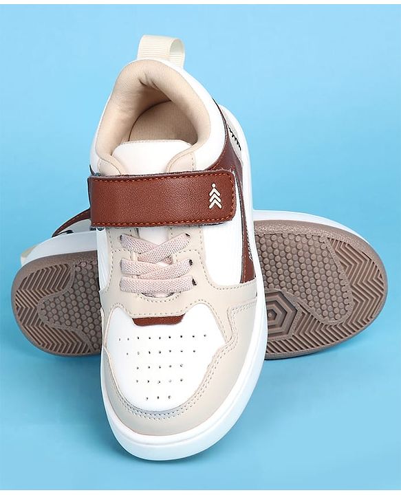 Pine Kids Velcro Closure Casual Shoes - Beige