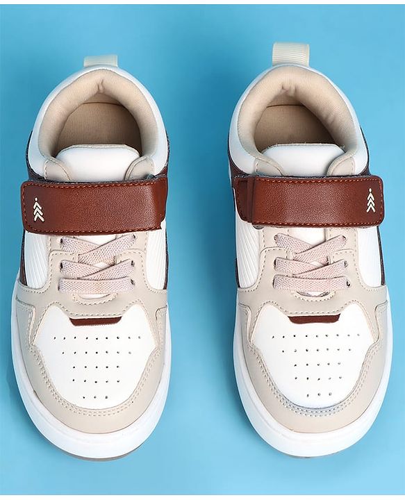 Pine Kids Velcro Closure Casual Shoes - Beige