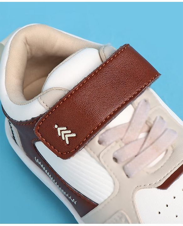 Pine Kids Velcro Closure Casual Shoes - Beige
