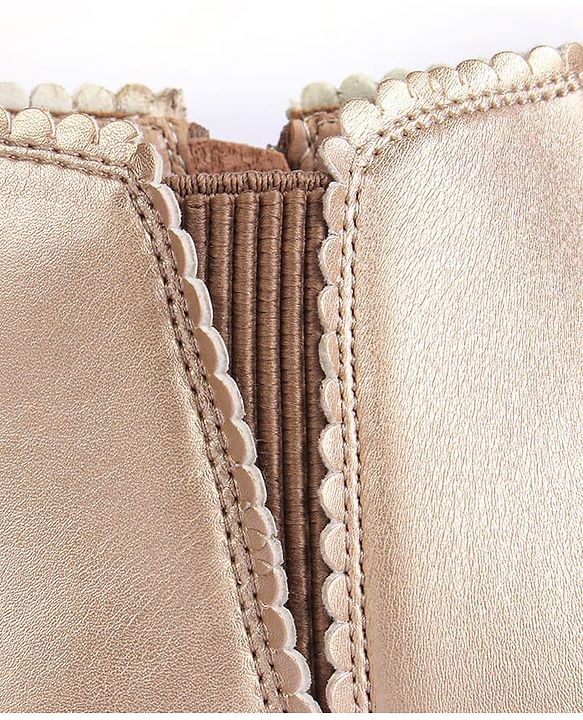 Pine Kids Slip On Winter Boots with Zipper Closure - Tan