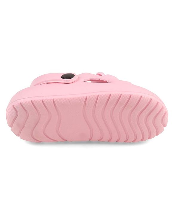 Cute Walk by Babyhug Clogs With Kitty Applique - Pink