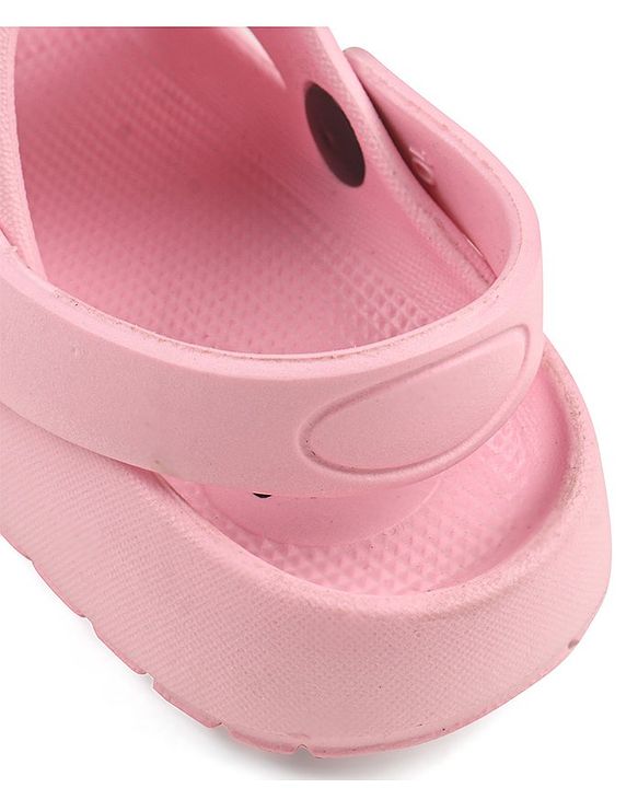 Cute Walk by Babyhug Clogs With Kitty Applique - Pink
