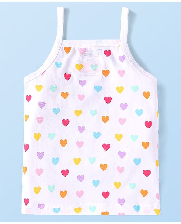 Babyhug Disney Cotton Lycra Knit Singlet Sleeves Slips with Disney Princess Graphic  Pack Of 3 - White Pink Light Blue