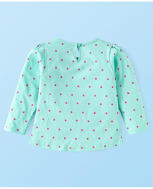 Babyhug Disney Single Jersey Knit Full Sleeves Tops with Disney Princes Graphics Pack of 3 - Pink Light Green & White