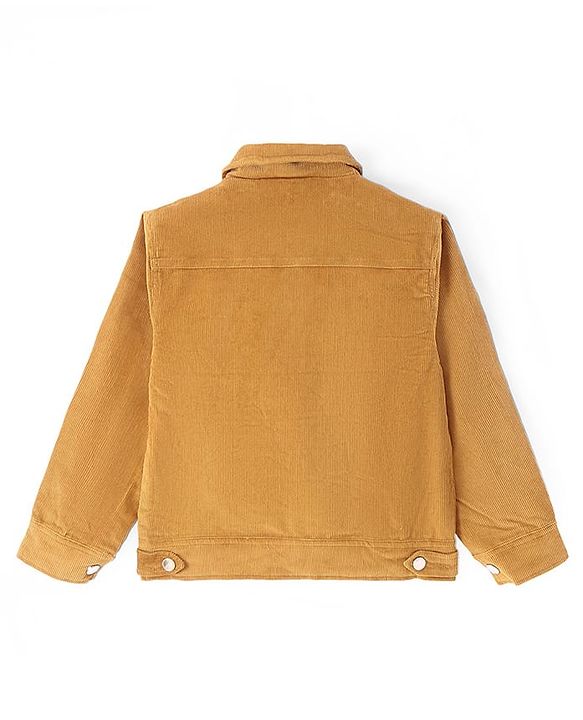 Pine Kids  Cotton Woven Full Sleeves    Jacket - Mustard