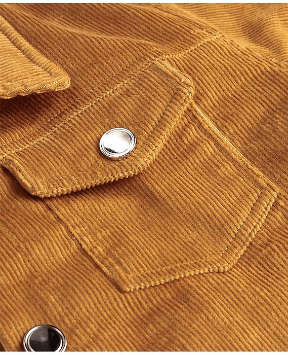 Pine Kids  Cotton Woven Full Sleeves    Jacket - Mustard