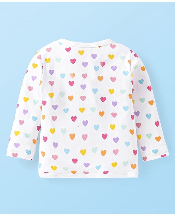 Babyhug Disney Interlock Knit Full Sleeves Jhablas with Disney Princess Graphics Pack of 3 - White Pink & Sea Green