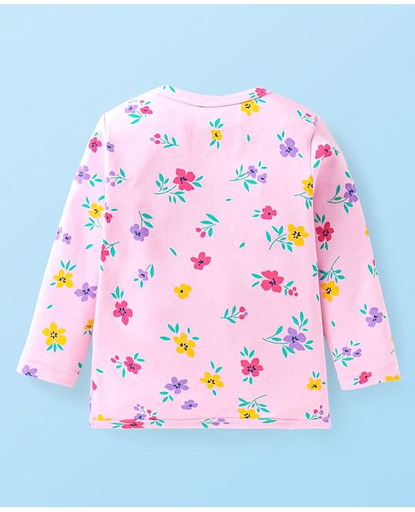 Babyhug Disney Interlock Knit Full Sleeves Jhablas with Disney Princess Graphics Pack of 3 - White Pink & Sea Green