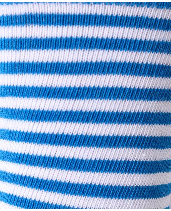 Cute Walk by Babyhug Knit Antibacterial Ankle Length Socks With Polka Dot & Unicorn Print Pack of 3 - White Blue & Grey