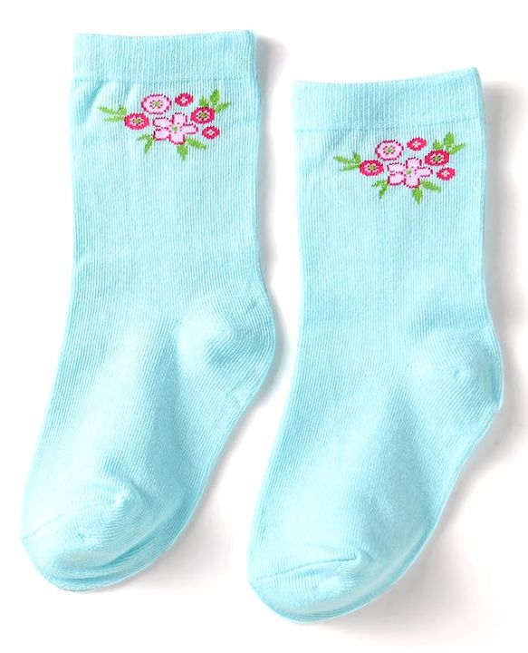 Cute Walk by Babyhug Ankle Length Socks With Floral & Polka Dot Design Pack of 3 - Dark Pink Blue & Pink