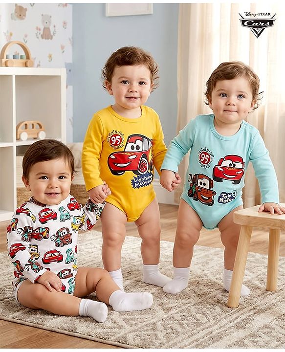 Babyhug 100% Cotton Interlock Knit Full Sleeves Onesie with Cap Bear Print - Yellow main image 0