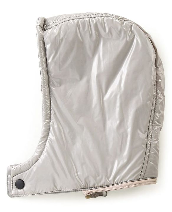 Pine Kids Woven Full Sleeves Padded Winter Jacket with Detachable Hood & Pockets - Light Grey