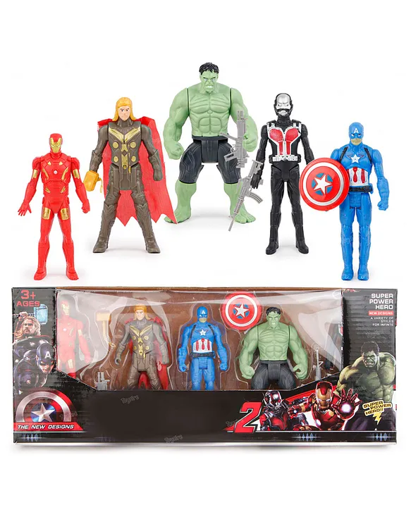 Toysire Avengers Toy Set of Marvel Super Hero Characters Action