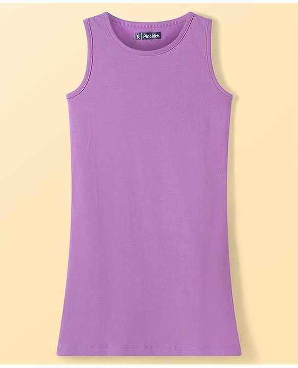 Pine Kids Knit Full Drop Shoulder Sleeves Cut & Sew Jacket with Solid Color Frock & Text Print - Purple