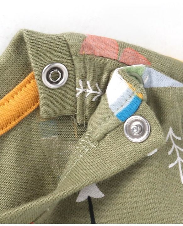 Babyhug Cotton Knit Full Sleeves Night Suit With Vehicles Print - Blue