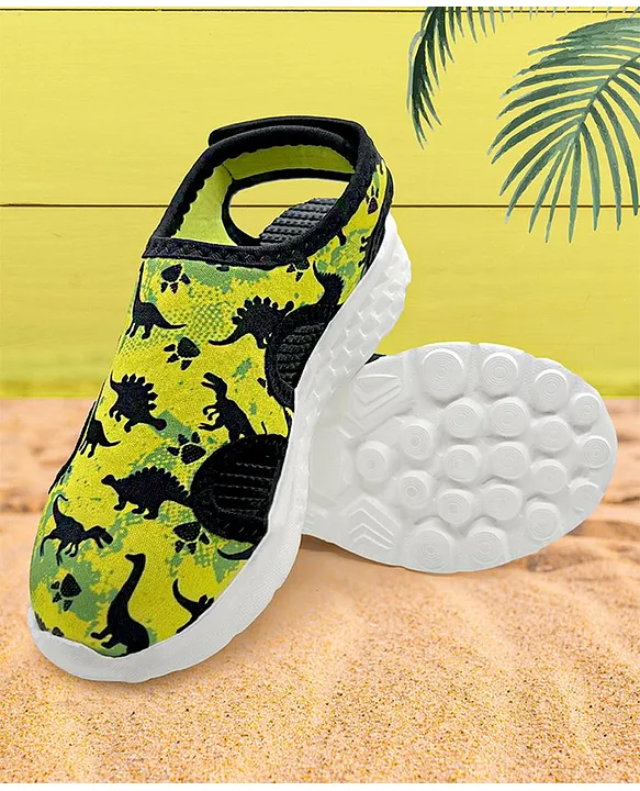 Buy KazarMax Dinosaurs Detailed Sandals Neon for Both (6-7Years