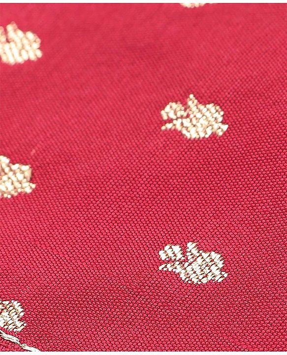 Babyhug Woven Dobby Foil Printed Full Sleeves Kurta Dhoti Set - Red