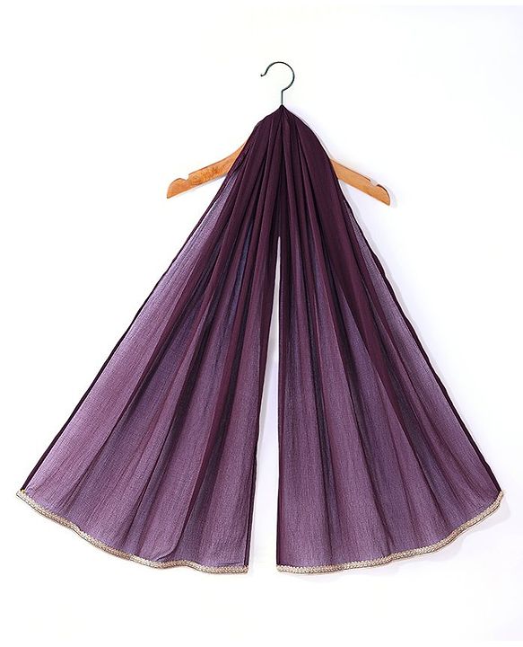 Babyhug Sleeveless Floral Embroidered Choli with Foil Printed Lehenga & Dupatta Set- Wine