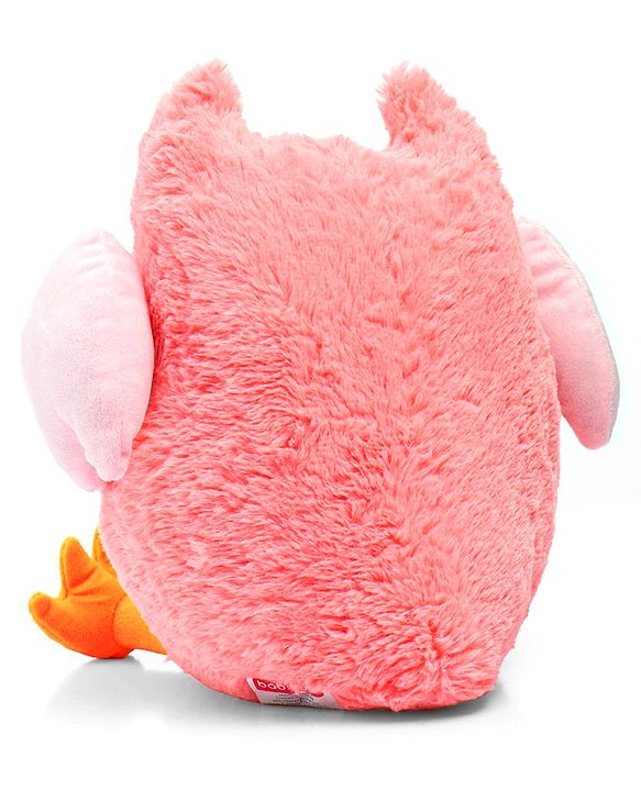 Babyhug Supersoft Owl Soft Toy Pink - Length 35 cm