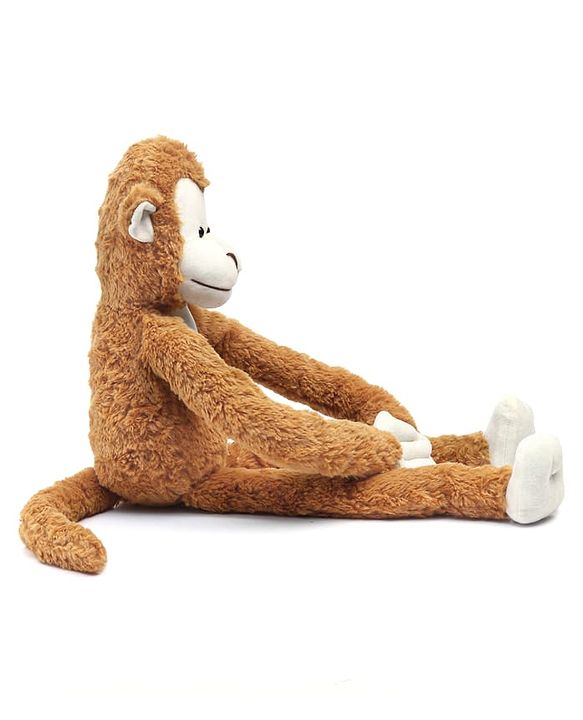 Babyhug Hanging Monkey 62 Cms Animal Soft Toy with Velcro Hands|Stuffed Plush Animal|Gift for Boys & Girls